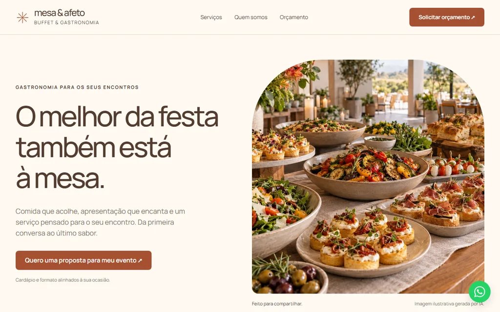 Prévia do modelo de buffet