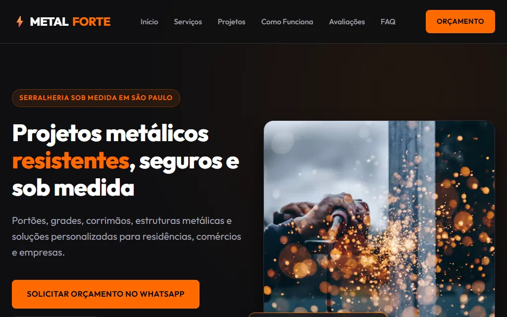 Prévia do site Serralheria